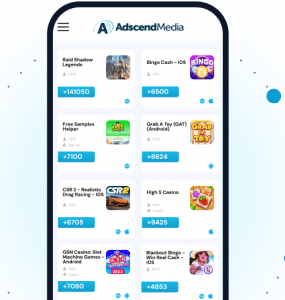 Adscend Media mobile app offerwall example