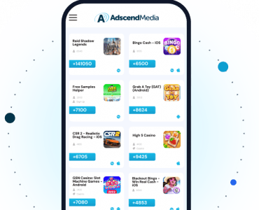 Adscend Media mobile app offerwall example